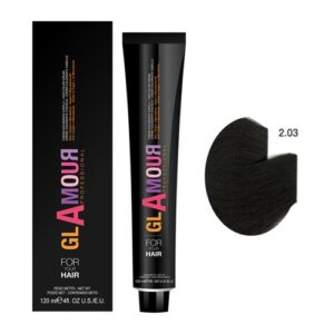 Glamour Professional Permanent Hair Color Cream 2.03 Shining Coffee Brown 120ml