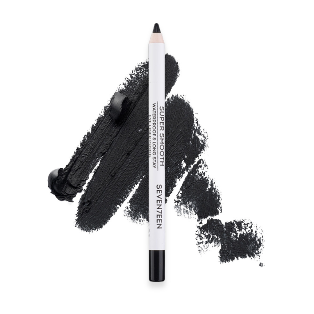 Seventeen Super Smooth Eyeliner Pencil Waterproof 01 Black Velvet