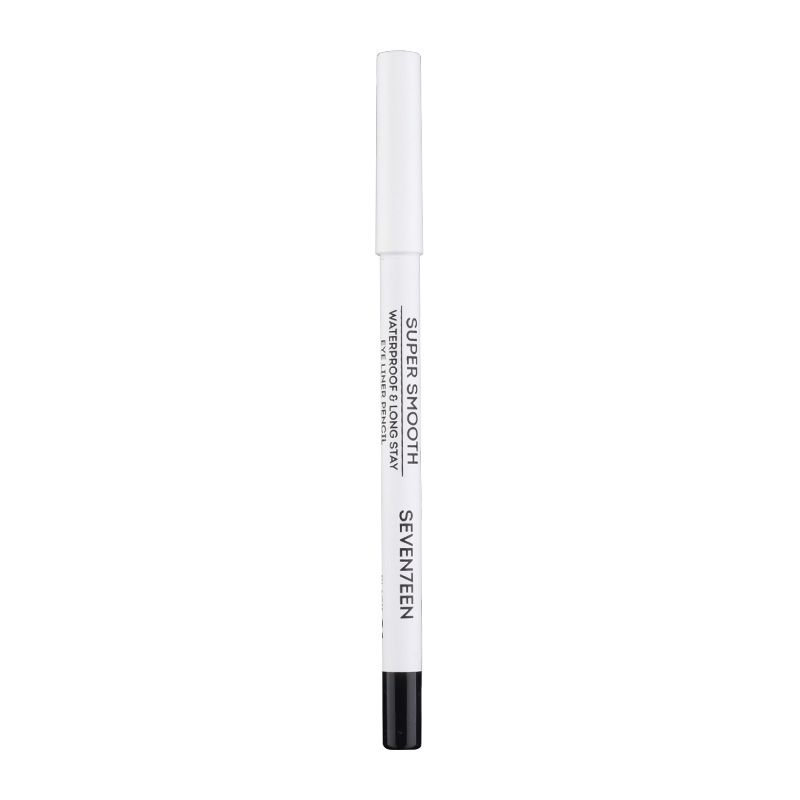 Seventeen Super Smooth Eyeliner Pencil Waterproof 01 Black Velvet - Image 3