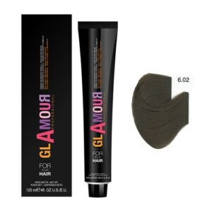 Glamour Professional Permanent Hair Color Cream 6.02 Dark Blonde Natural Plus 120ml