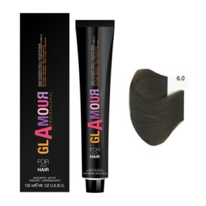 Glamour Professional Permanent Hair Color Cream 6.0 Dark Blonde 120ml
