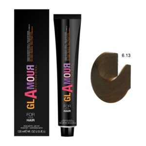 Glamour Professional Permanent Hair Color Cream 6.13 Golden Bronze 120ml