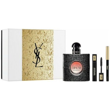 Yves Saint Laurent Black Opium Eau De Parfum 50ml, Mascara Volume Effet Faux Cils N1 2ml, Dessin Du Regard N1 0.8gr