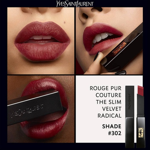 Yves Saint Laurent Rouge Pur Couture The Slim Velvet Radical 302 Brown No Way Back