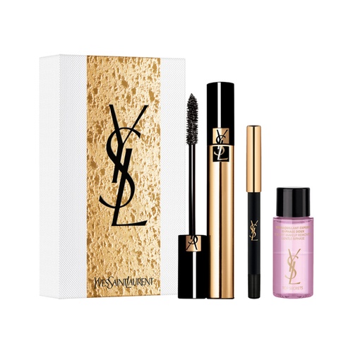 Yves Saint Laurent Volume Effet Faux Cils 01 High Density Black 7.5ml, Mini Dessin du Regard Eyeliner & Top Secrets Expert Makeup Remover 8ml