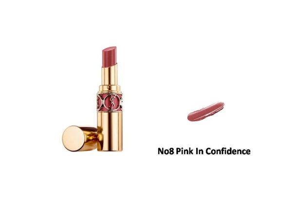 Yves Saint Laurent Rouge Volupte Shine Lipstick No8 Pink In Confidence 4.5g
