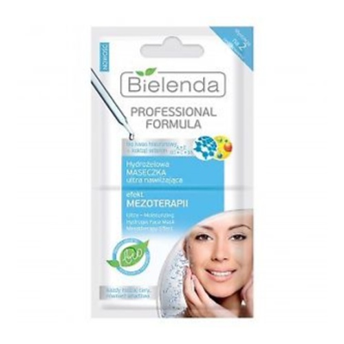 Bielenda Professional Formula Moisturizing Face Mask Mesotherapy Effect 2x5g