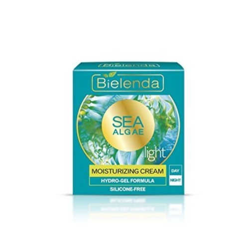 Bielenda Sea Algae Moisturizing Cream Light Hydro-Gel Formula Silicone Free Day/Night 50ml