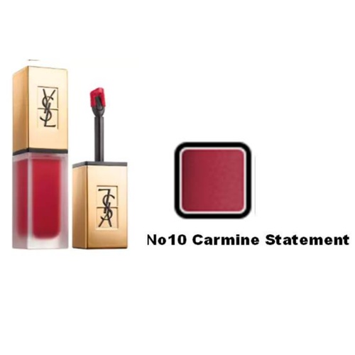 Yves Saint Laurent Tatouage Couture Liquid Matte Lip Stain No10 Carmine Statement 6ml