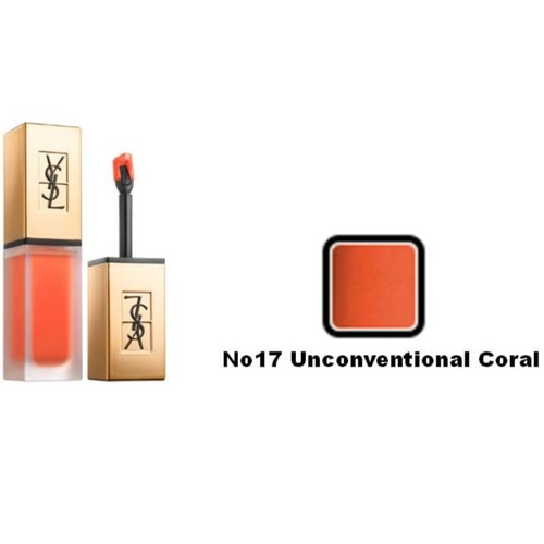 Yves Saint Laurent Tatouage Couture Liquid Matte Lip Stain No17 Unconventional Coral 6ml