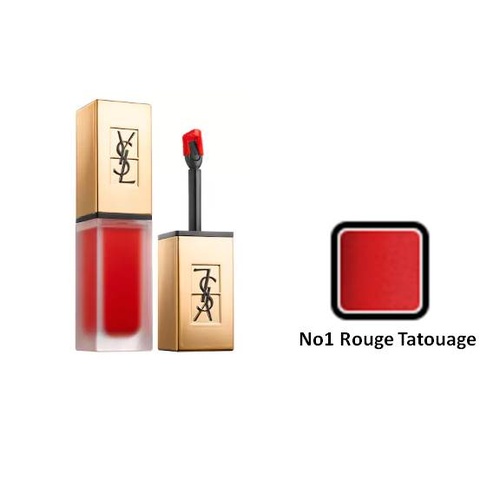 Yves Saint Laurent Tatouage Couture Liquid Matte Lip Stain No1 Rouge Tatouage 6ml