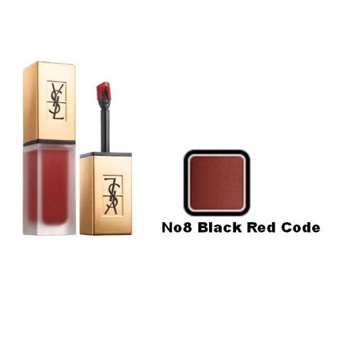 Yves Saint Laurent Tatouage Couture Liquid Matte Lip Stain No8 Black Red Code 6ml