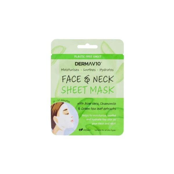 Derma V10 Aloe Vera Face & Neck Mask