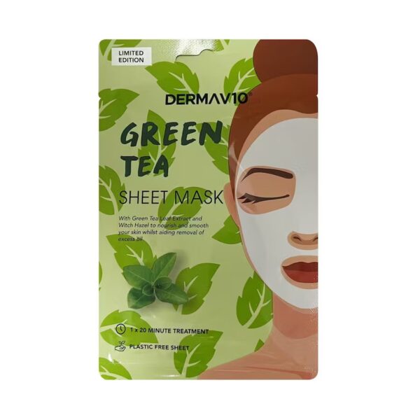 Derma V10 Green Tea Sheet Mask
