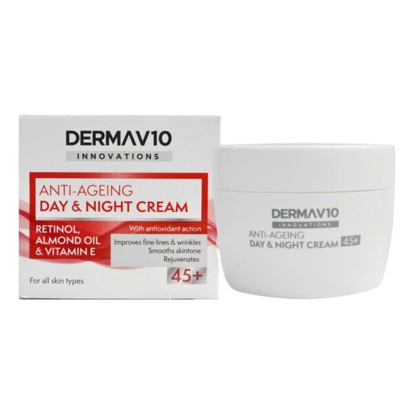 Derma V10 Innovations Anti Ageing Day & Night Cream 50ml (Retinol)