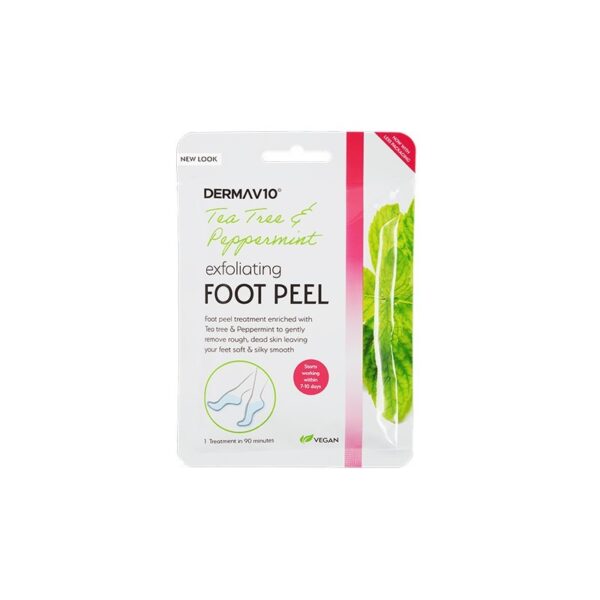 Derma V10 Tea Tree & Peppermint Exfoliating Foot Peel