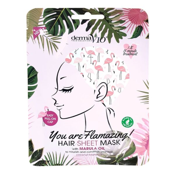 Dermav10 Hair Sheet Mask You Are Flamazing with Marula Oil