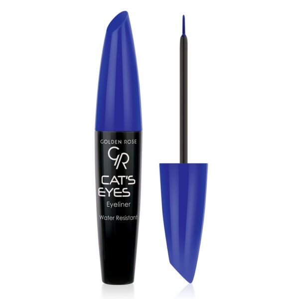 Golden Rose Cats Eyes Eyeliner Water Resistant Matte Blue 6ml