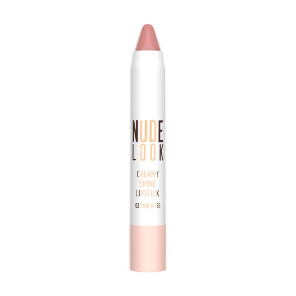 Golden Rose Nude Look Creamy Shine Lipstick 02 Pink Rose