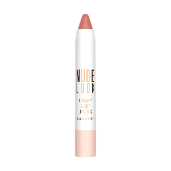 Golden Rose Nude Look Creamy Shine Lipstick 04 Coral Nude