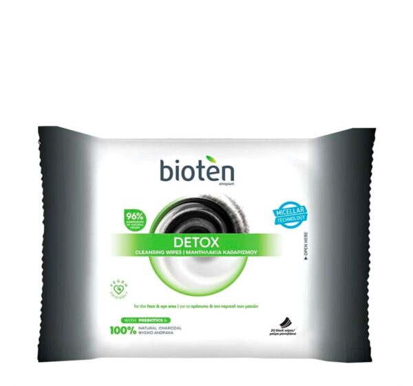 Bioten Detox Cleansing Wipes 20pcs