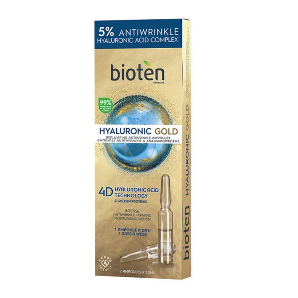 Bioten Hyaluronic Gold Ampoules 7 Day Care (7×1.3ml)