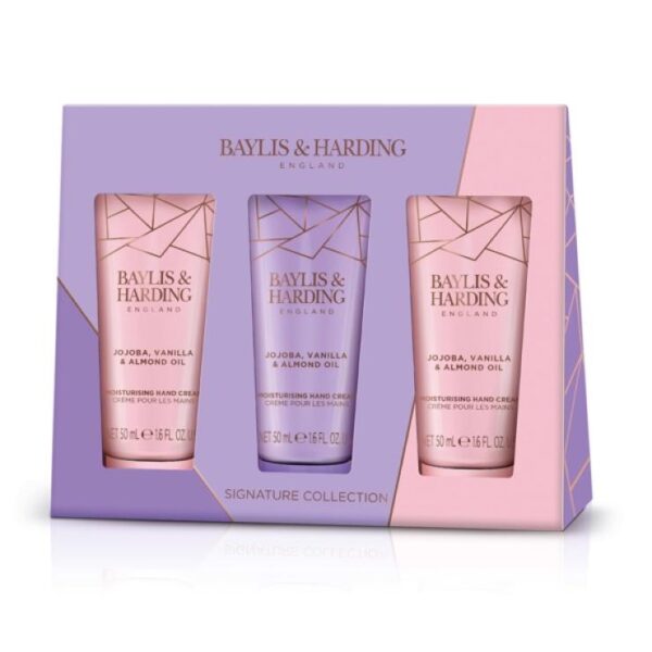 Baylis & Harding Jojoba Vanilla & Almond Oil Hand Creams 3x50ml