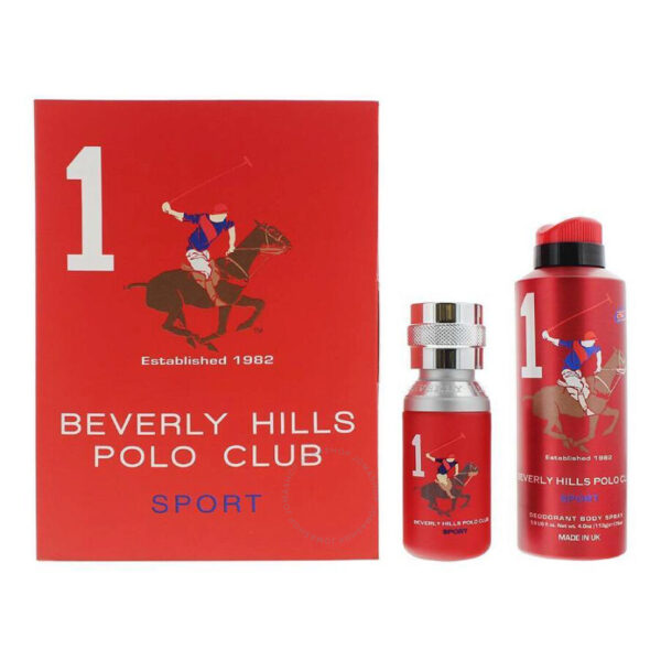 Beverly Hills Polo Club Sport 1 Men Eau De Toilette 50ml & Deodorant Body Spray 175ml