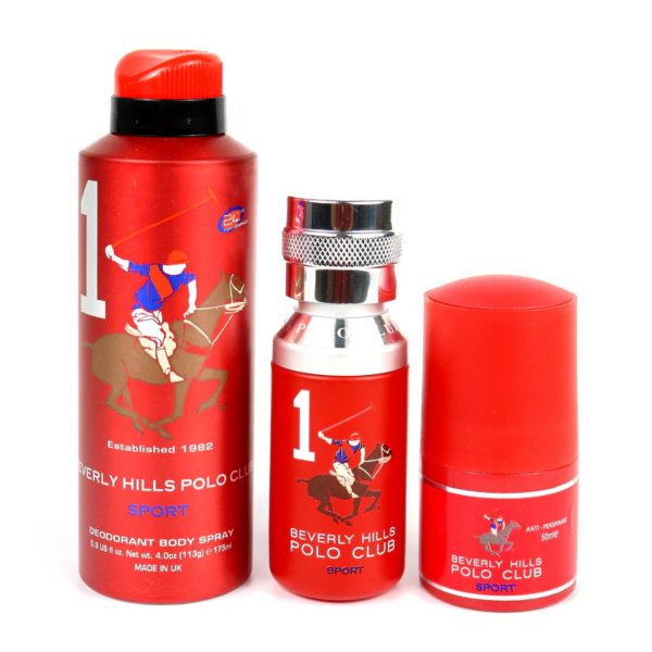 Beverly Hills Polo Club Sport No.1 Gift Set (Edt 50ml+Deo Spray 175ml+Roll-On 50ml)