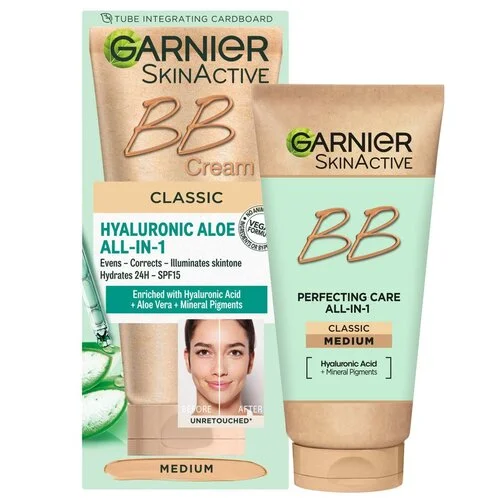 Garnier SkinActive BB Cream Classic Hyaluronic Aloe All in 1 Medium Spf15 50ml