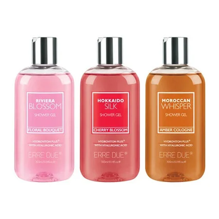 Erre Due Shower Gel 300ml Riviera Blossom & Hokkaido Silk & Moroccan Whisper